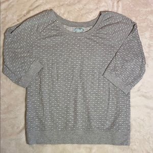 Maurices polka dot pullover sweatshirt top